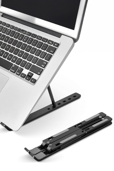 Privo Aluminum Adjustable Laptop Stand MacBook Notebook Compatible Foldable Riser Tablet Holder