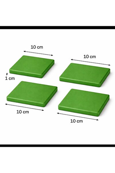 Tasarım 10x10 cm 1 cm Polietilen Mobilya Ayak Takozu – Çökmez Yükseltici – 4’...