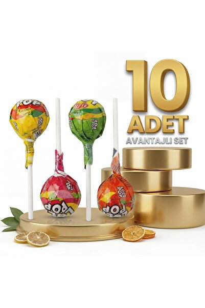 Afia Lolipop Meyve Aromalı Sert Şeker 10x10 Gr