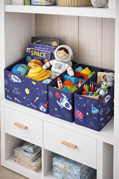 PH Prendi Home 4-Piece Space Patterned Drawer Organizer Set