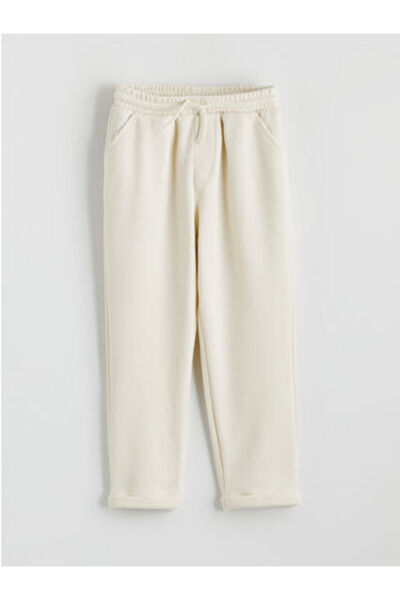 LC Waikiki Beige Elastic Waist Boys' Sweatpants