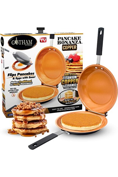 OEM Double pan for pancakes, non-stick, cold handles, diameter 18cm, ceramic ...