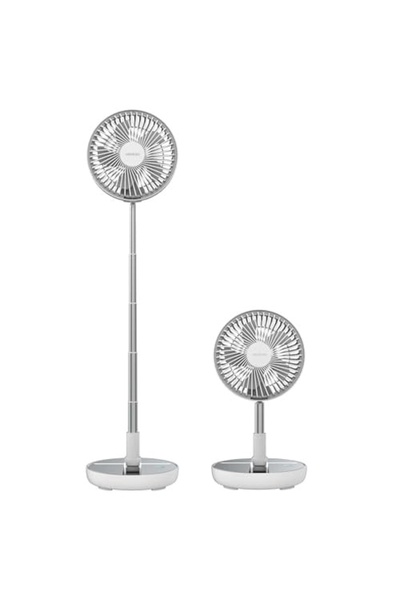 ZanaCasei Ventilator oscilant pliabil, reîncărcabil USB-C, 7200 mAh, telecoma...