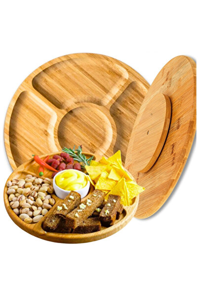 Other Premium Bamboo Rotating Cheese & Snack Board 33cm