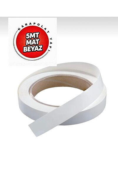 KarapolatYapı Mobilya Kenar Bandı 20mmx5mt Mat Beyaz Kenar Bandı Melamin Tutk...