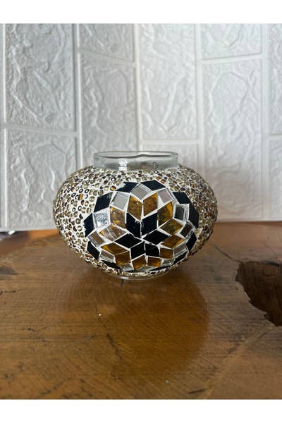 Karınca Global عاكس ضوء زجاجي مصنوع يدويًا من الفسيفساء، مناسب للمصابيح الأرض...