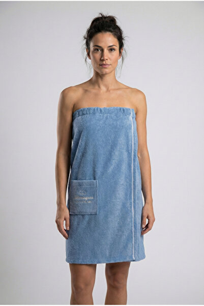 Motif Mağaza *Export Surplus* Women's Hammam Beach Towel Sauna Skirt with Sna...