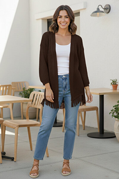 benguen Summer Cotton Cardigan R4524 Brown
