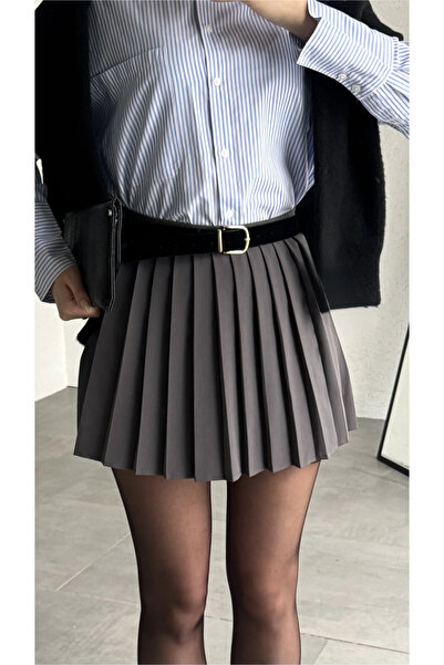 Lila Moda Women's Elegance Pleated Mini Skirt