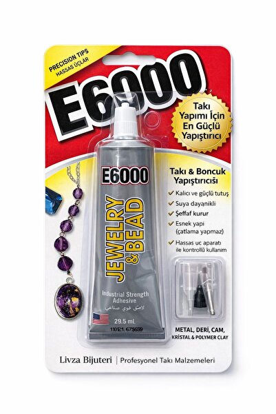 LİVZA BİJUTERİ E6000 Yapıştırıcı 29,5 ml leke yapmaz