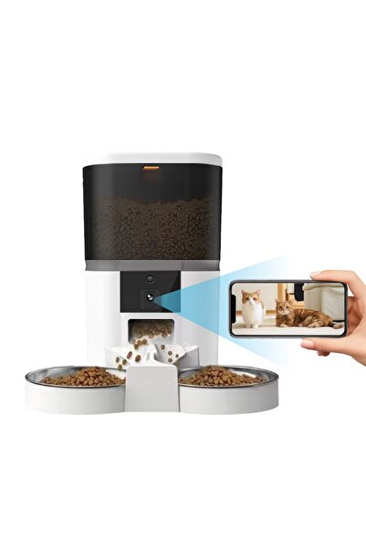 FOXMAG24 Автоматичен Двуспален дозатор за храна за животни, с 480P видеокамера