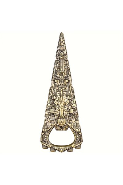 Hunga Starship Metal Bottle Opener - Stainless Steel - Gold