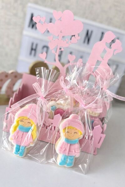 Miranın Hobileri 14 Şubat Pembe Sepetli Şeker Hamurlu Kurabiye 5 Adet | Seni ...