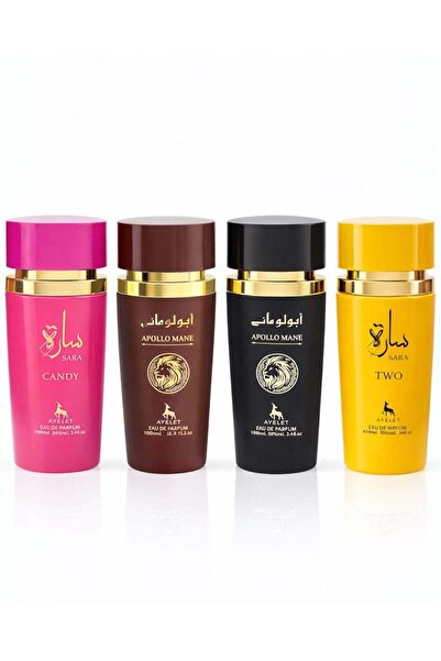 Ayelet Set of 4 Oriental Perfumes (2xWomen + 2xMen) - Sara Candy + Apollo Bla...