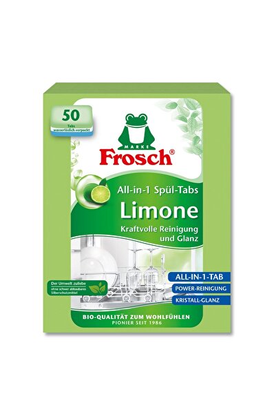 Frosch Yeşil Limonlu Bulaşık Makinesi Tableti 50 Adet