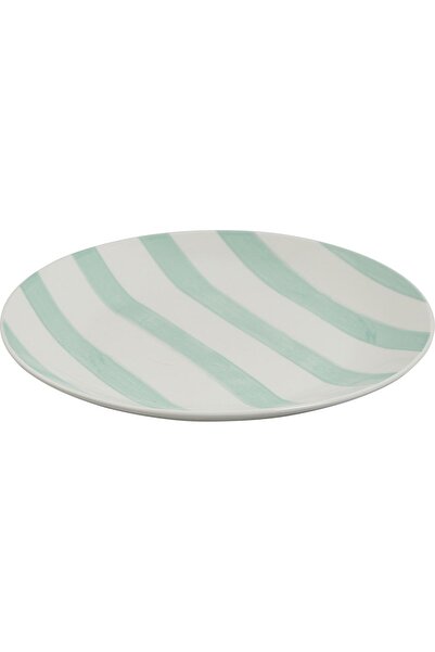 Carrefour Home Carrefour Home dessert plate, porcelain, 19 cm, White/Green