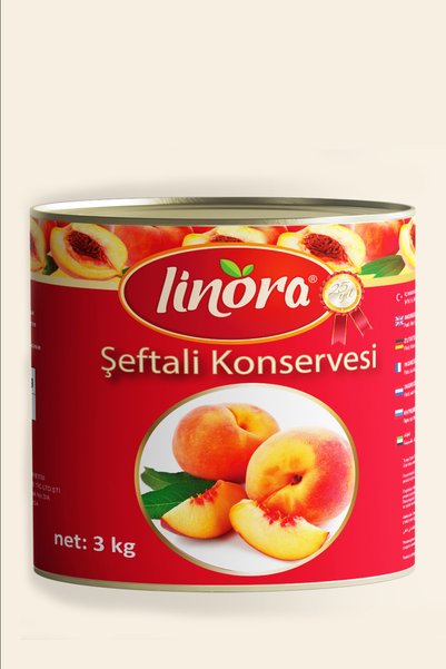 LİNORA Şeftali Konserve 3kg