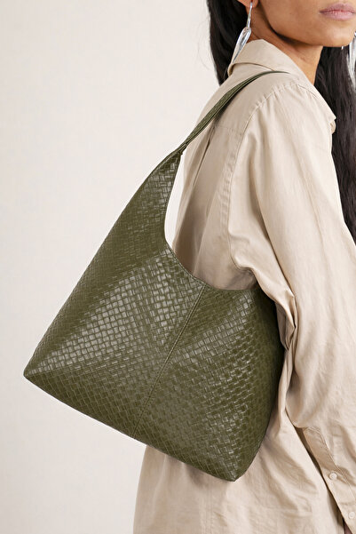 Housebags Knitted Green Shopper Vintage Bag 284