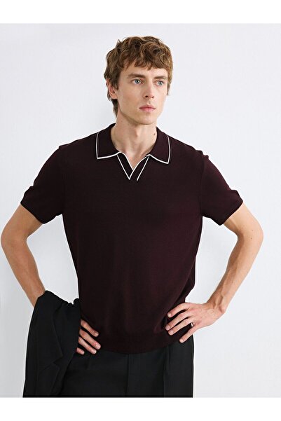 LC Waikiki Polo Neck Short Sleeve Men's Knitwear Sweater