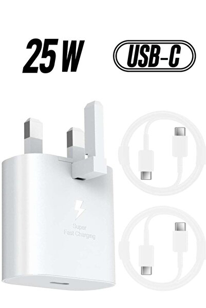 Shopi 25W Fast Charger Plug for Samsung Galaxy with 2PCS 5FT USB-C Cables – W...
