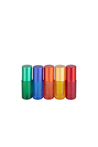 DROPY Set 5 sticlute de 5 ml cu roll-on model CHAKRA