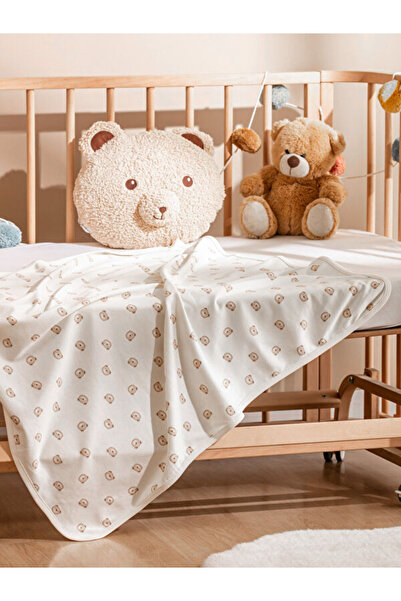 LC Waikiki Rmz Gi̇yi̇m Farkiyla Printed Baby Boy Muslin Blanket