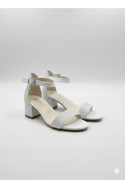 Lideral صندل بكعب لامع للفتيات - حذاء سهرة بحزام سريع الارتداء والخلع