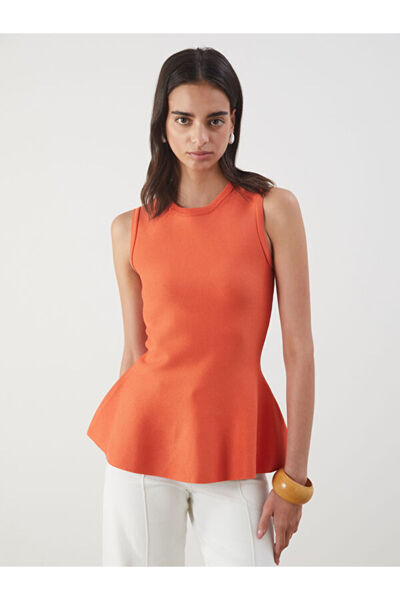 LC Waikiki Λαμπερές επιλογές από το Shining Store Zero Roba Yaka Peplum Πλεκτ...