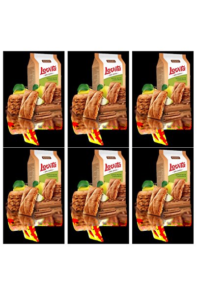 Roshen SET 6 BUCĂȚI - BISCUIT LOVITA CU MĂR ȘI SCORȚIȘOARĂ 168g / 16 bucăți