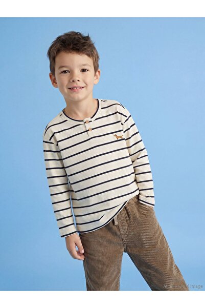 LC Waikiki Dečija majica sa prugama i okruglim izrezom