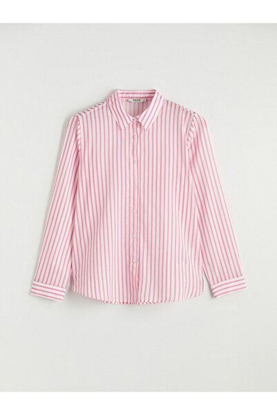 LC Waikiki Striped Poplin Women's Shirt