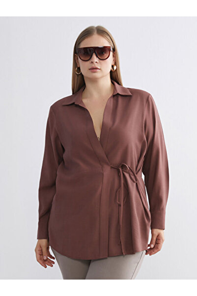 LC Waikiki Double Breasted Roba Collar Women's Shirt Tunic from Uzg Store for...