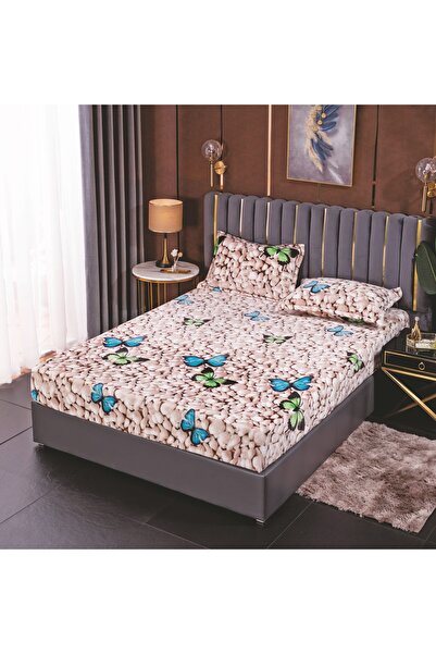 OEM COCOLINO Stretchy bed cover, 180x200cmx25cm + 2 pillowcases
