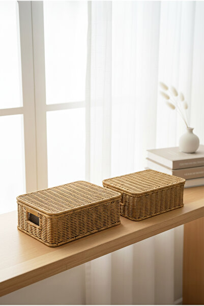 FH finehome Mera Rattan Storage Box Small