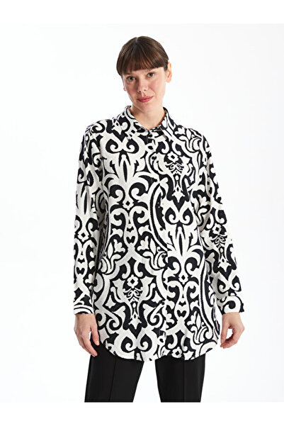 LC Waikiki Rmz Gi̇yi̇m Farkiyla Embroidered Women's Shirt Tunic