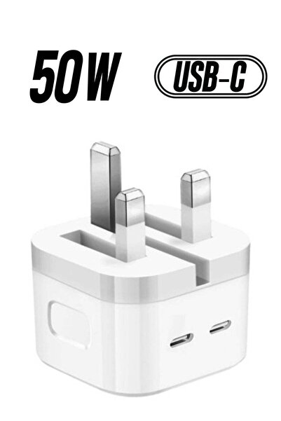 Shopi High-Power 50W Dual USB-C Charger – Fast Charging Adapter for Quick Pow...