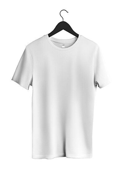 Regular Basic Sıfır Yaka %100 Pamuk Erkek T-Shirt