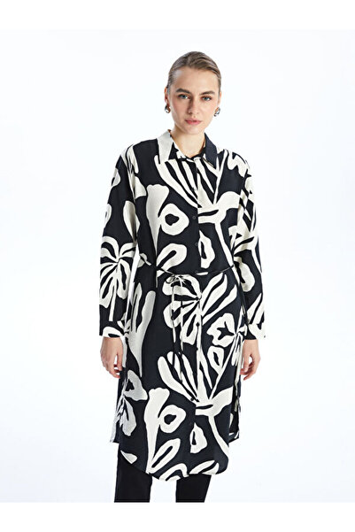 LC Waikiki Rmz Gi̇yi̇m Farkiyla Embroidered Women's Shirt Tunic