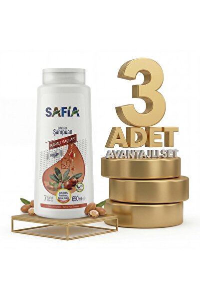 Safia Kapalı Saçlar Şampuan 3x650 Ml