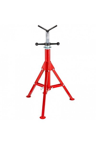 Vivatechnix Suport pentru țevi cu cap în V, max. 12 inch, portabil, înălțime ...