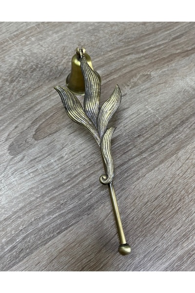 Mercan Tasarım Atölyesi PİRİNÇ DÖKÜM ALEVİ YUKARDA ÇUBUKLU METAL MUM SÖNDÜRÜC...