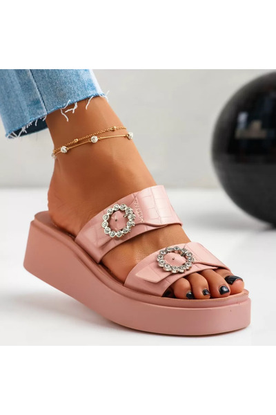 Zaira Papuci Dama cu Platforma Chicago Roz #11753 - 39