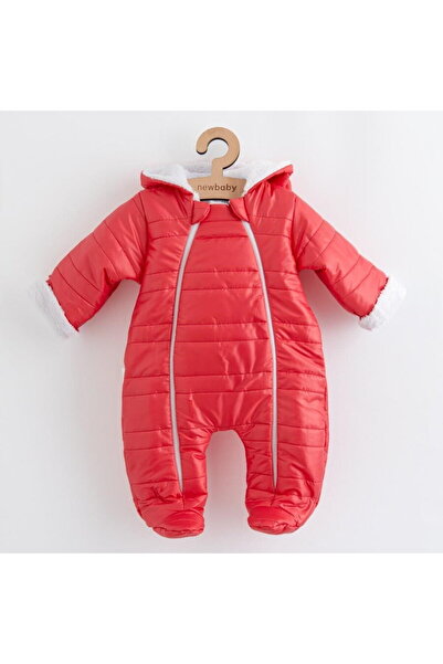 NEW BABY SHOP New Baby Pumi red raspberry Winter Infant Jumpsuit with Hood an...