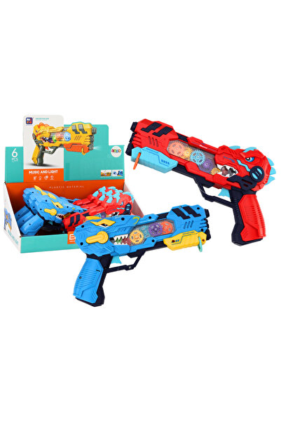 LeanToys Projector Dinosaur Lights Sounds Blue Red