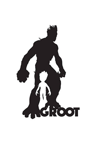 Vivatechnix Decoratiune perete Krodesign Groot, metal, negru, Inaltime 69 cm