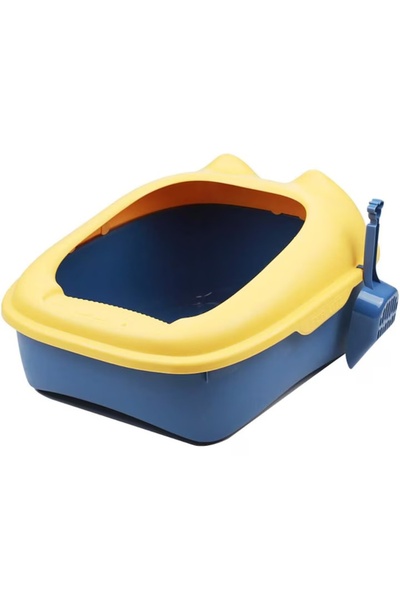 FOXMAG24 Litiera pentru pisici, deschisă, 51x41,5x17 cm, cu lopată inclusă