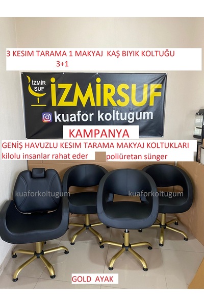 kuaforkoltugum KUAFÖR GENIŞ HAVUZLU 3 KESİM TARAMA + 1 MAKYAJ KAŞ BIYIK KOLTUGU