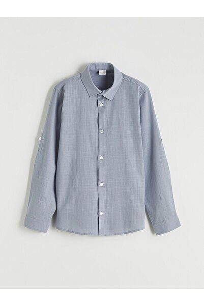 LC Waikiki Μακρυμάνικο πουκάμισο ποπλίνα για αγόρια