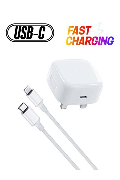 Shopi قابس حائط للشحن السريع من النوع C مع كابل Lightning
