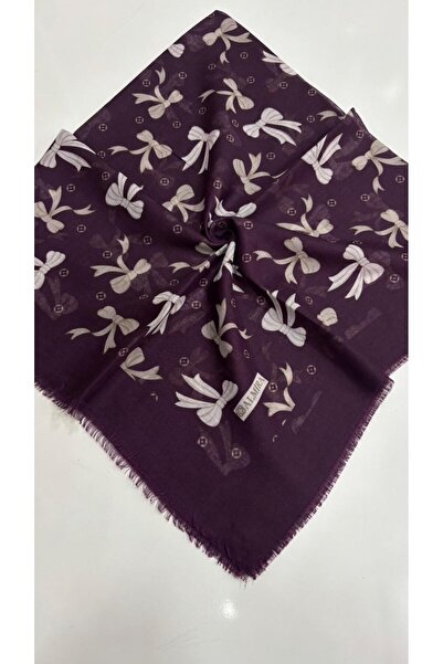 LORENDA Desenli Flamlı Yazma Eşarp